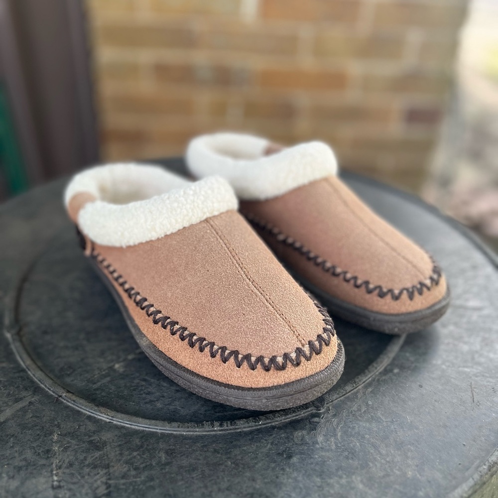 Cozy Tan Slip-On Shoes by Staheekum